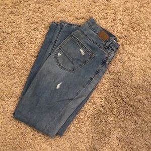 Extra long mom jeans